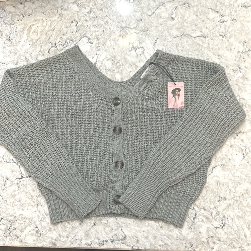 Sincerely Jules light grey cardigan.